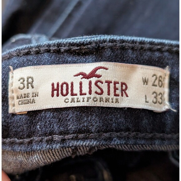 Hollister Size 26x29 3R High-Rise Flare Jeans Soft Stretch Denim Boho Casual - Picture 6 of 9